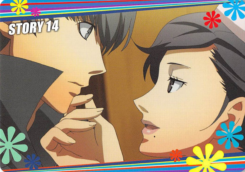 Shin Megami Tensei: Persona 4 Trading Card - Normal 06 Story Card 54 (Hero x Sayoko) - Cherden's Doujinshi Shop - 1
