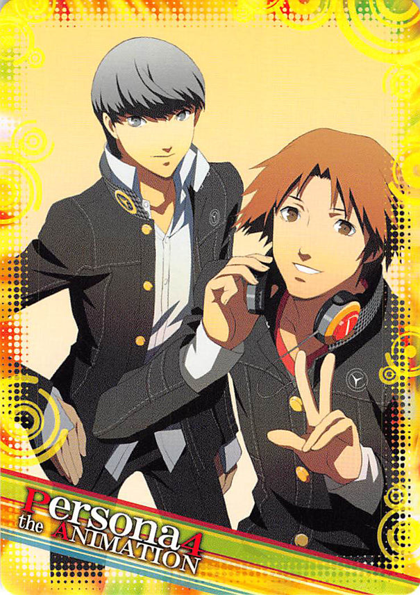 Shin Megami Tensei: Persona 4 Trading Card - Normal 63 Illustration Card-02 (Hero x Yosuke) - Cherden's Doujinshi Shop - 1
