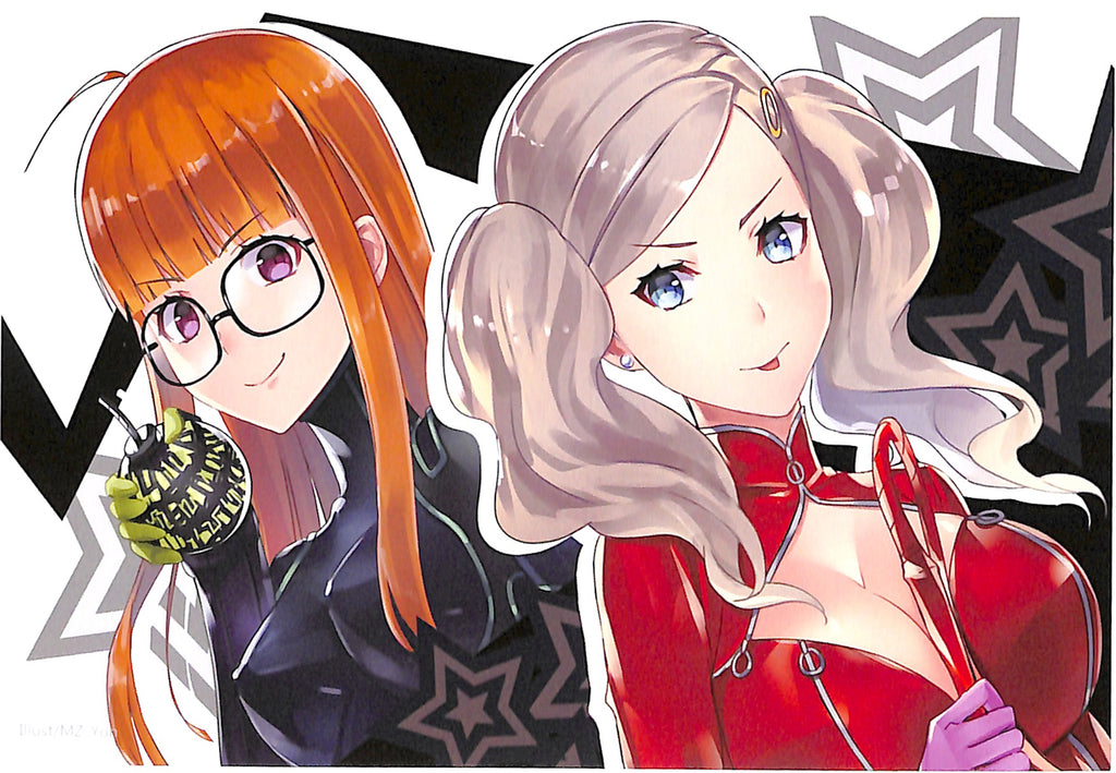 Persona 5 Postcard - Anu C96 Ann PANTHER and Futaba ORACLE Promo Postcard (Ann Takamaki) - Cherden's Doujinshi Shop - 1