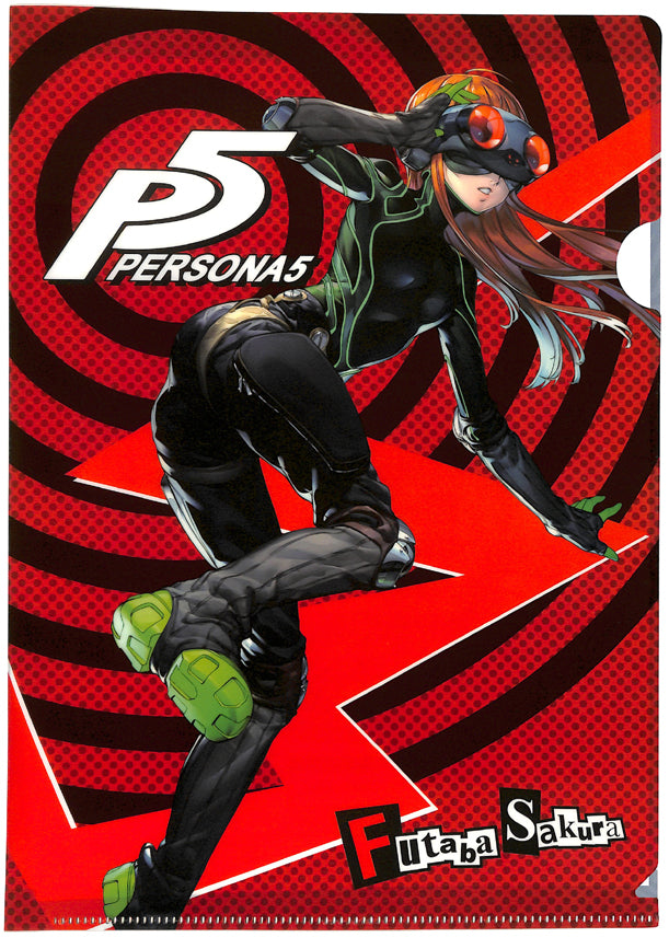 Persona 5 Clear File - Sega Lucky Kuji Light Prize A4 Clear File Futaba Sakura ORACLE and Necronomicon (Futaba Sakura) - Cherden's Doujinshi Shop - 1