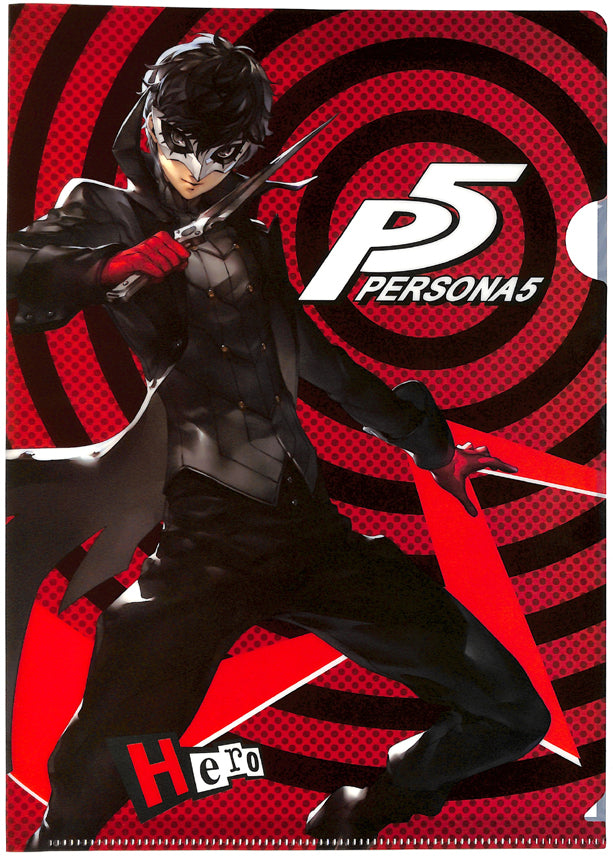 Persona 5 Clear File - Sega Lucky Kuji Light Prize A4 Clear File Hero JOKER and Arsene (Ren Amamiya) - Cherden's Doujinshi Shop - 1