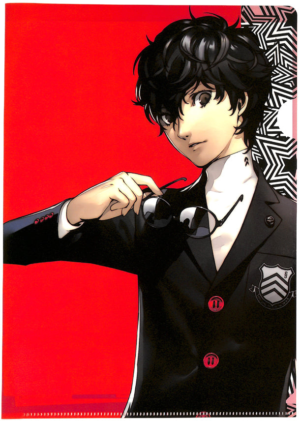 Persona 5 Clear File - Sega Lucky Kuji Light Prize A4 Clear File Hero JOKER School Outfit (Ren Amamiya) - Cherden's Doujinshi Shop - 1