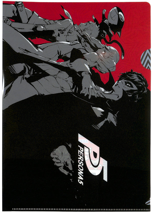 Persona 5 Clear File - Sega Lucky Kuji Light Prize A4 Clear File Shigenori Soejima Phantom Thieves Illustration (JOKER) - Cherden's Doujinshi Shop - 1