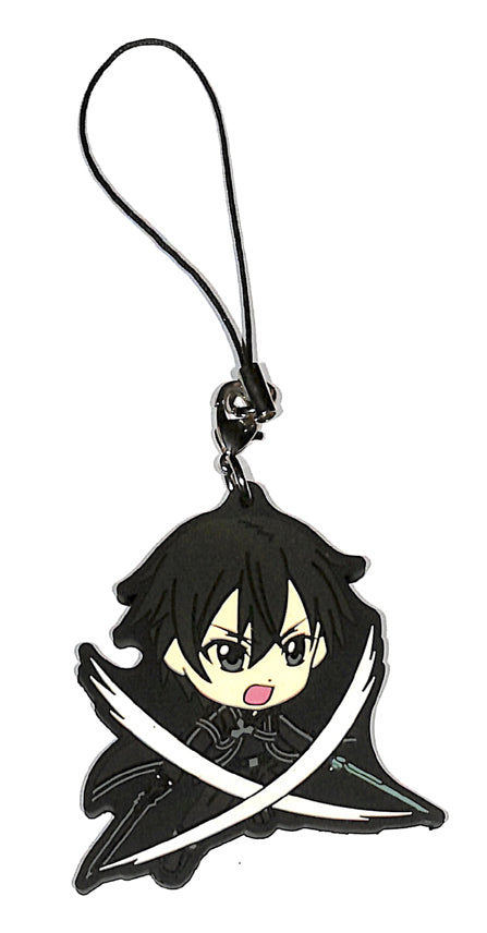 Sword Art Online Strap - Ichiban Kuji Sword Art Online Materials 01 H Prize: Kirito Rubber Strap (Kirito) - Cherden's Doujinshi Shop - 1