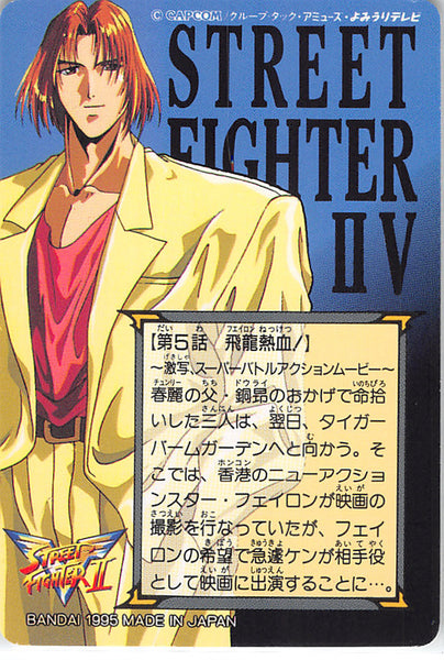 Street Fighter Trading Card - 33 Normal Carddass Street Fighter II V V –  Cherden's Doujinshi Shop