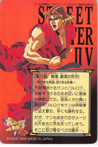 Street Fighter Trading Card - 33 Normal Carddass Street Fighter II V V –  Cherden's Doujinshi Shop