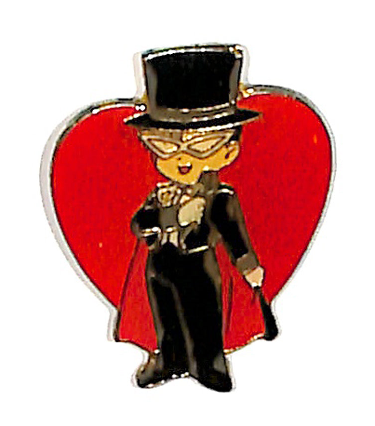 Sailor Moon Pin - Kanebo Miracle Pins S Part 1 Tuxedo Mask Red Heart (Tuxedo Mask) - Cherden's Doujinshi Shop - 1