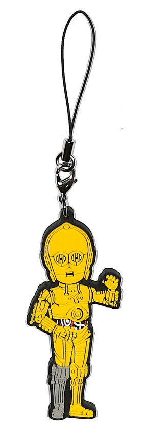 Star Wars Strap - Ichiban Kuji World Collectible Figure J Prize: C-3PO Rubber Strap (C-3PO) - Cherden's Doujinshi Shop - 1