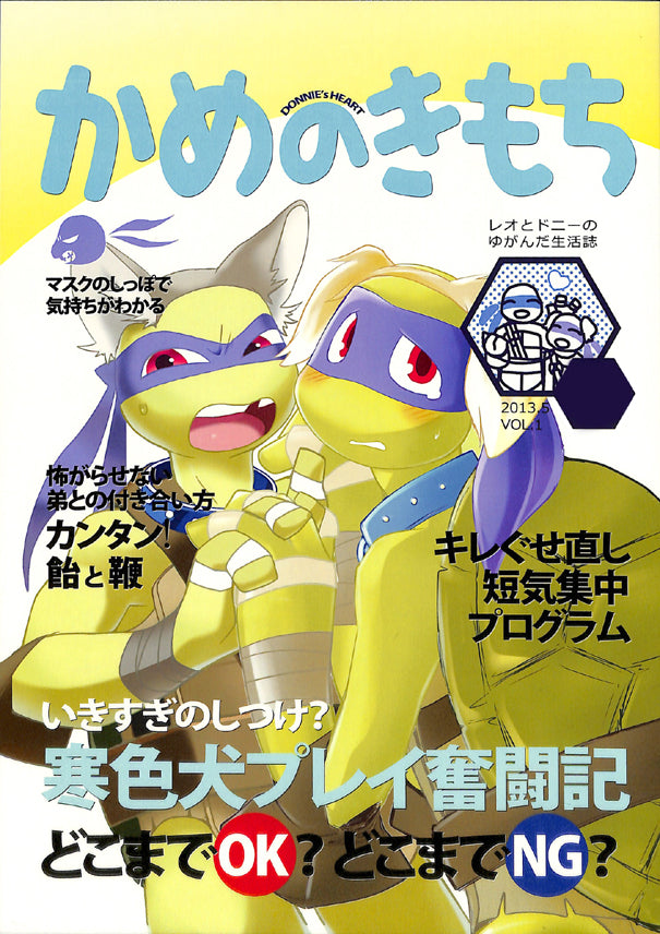 Teenage Mutant Ninja Turtles Doujinshi - Donnie's Heart (Leonardo x Donatello) - Cherden's Doujinshi Shop - 1