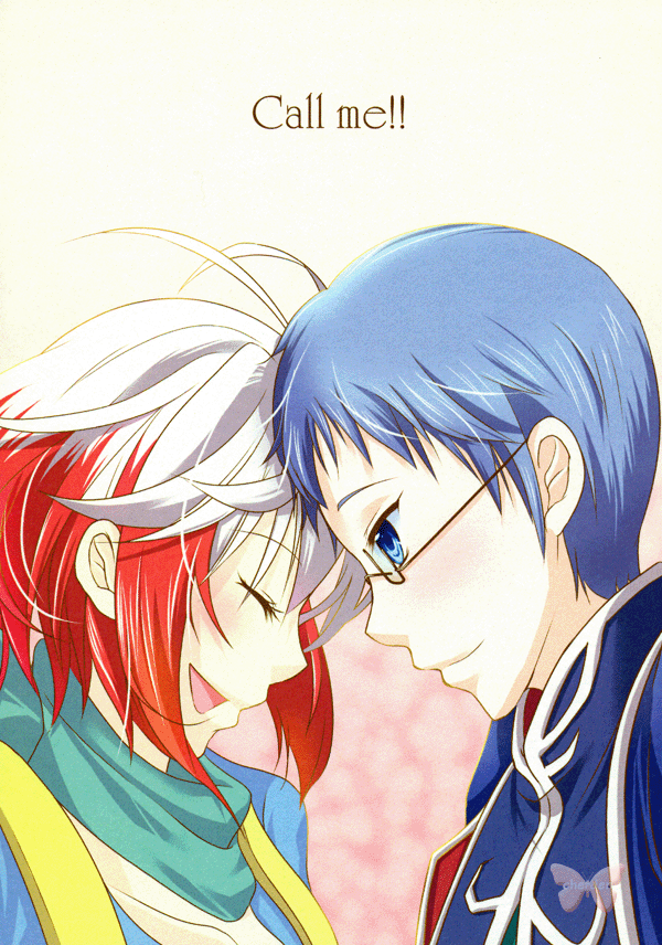 Tales of Graces Doujinshi - Call me!! (Hubert x Pascal) - Cherden's Doujinshi Shop
- 1