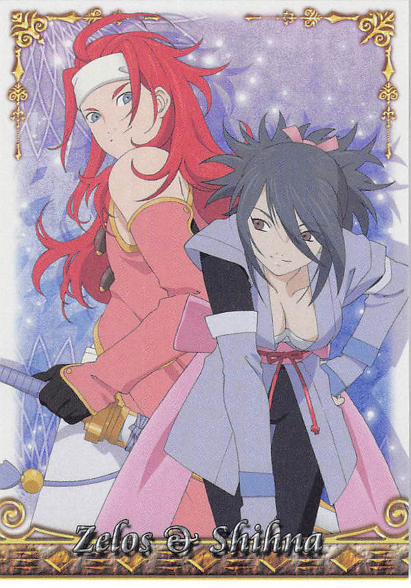 Tales of Symphonia 2 Trading Card - No.23 Normal Frontier Works Zelos & Shihna (Zelos Wilder x Sheena Fujibayashi) - Cherden's Doujinshi Shop - 1