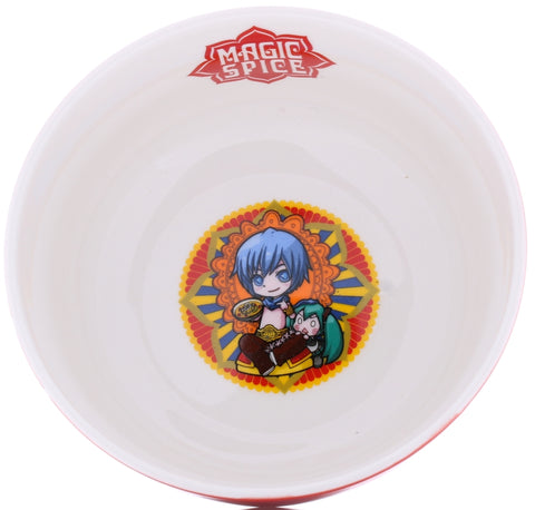 Vocaloid Bowl - Happy Kuji Hatsune Miku E Prize: Type-A (Red) Magic Spice Original Soup Curry Bowl and Spoon (KAITO (Vocaloid)) - Cherden's Doujinshi Shop - 1