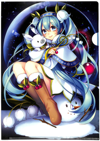 Vocaloid Clear File - Snow Miku 2015 A4 Clear File 2 Masaru.jp (Miku Hatsune) - Cherden's Doujinshi Shop - 1