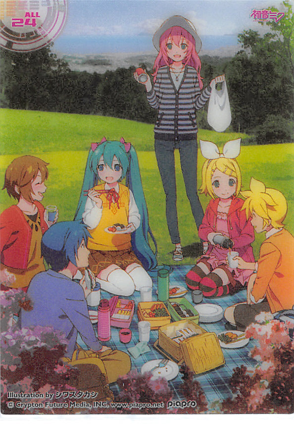 Vocaloid Trading Card - ALL 24 (HOLO) Clear Card Collection Miku Hatsune (Collection 5) (Miku Hatsune) - Cherden's Doujinshi Shop - 1