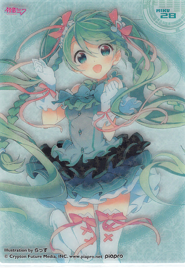 Vocaloid Trading Card - MIKU 28 (HOLO) Clear Card Collection Miku Hatsune (Collection 2) (Miku Hatsune) - Cherden's Doujinshi Shop - 1