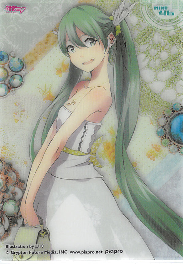 Vocaloid Trading Card - MIKU 46 (HOLO) Clear Card Collection Miku Hatsune (Collection 3) (Miku Hatsune) - Cherden's Doujinshi Shop - 1