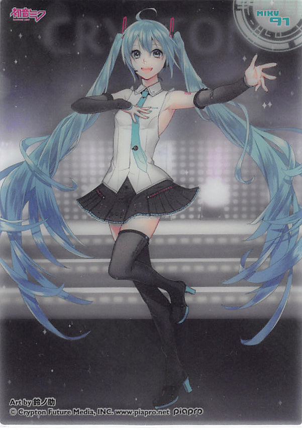 Vocaloid Trading Card - MIKU 91 (HOLO) Clear Card Collection Miku Hatsune (Collection 6) (Miku Hatsune) - Cherden's Doujinshi Shop - 1