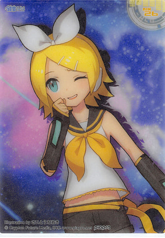 Vocaloid Trading Card - RIN 26 (HOLO) Clear Card Collection Rin Kagamine (Collection 5) (Rin Kagamine) - Cherden's Doujinshi Shop - 1