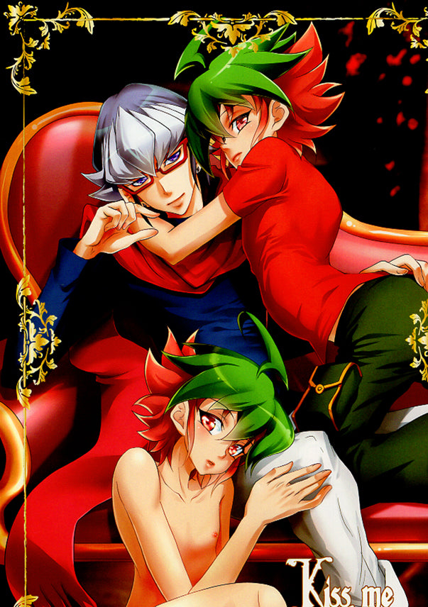 YuGiOh! ARC-V Doujinshi - Kiss me (Declan Akaba x Yuya Sakaki x Yuya Sakaki) - Cherden's Doujinshi Shop - 1