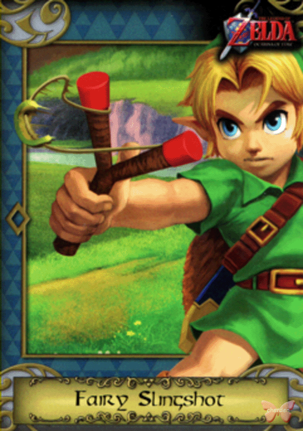 Legend of Zelda Trading Card - 12 Fairy Slingshot (Link / Ocarina of Time) (Fairy Slingshot) - Cherden's Doujinshi Shop - 1
