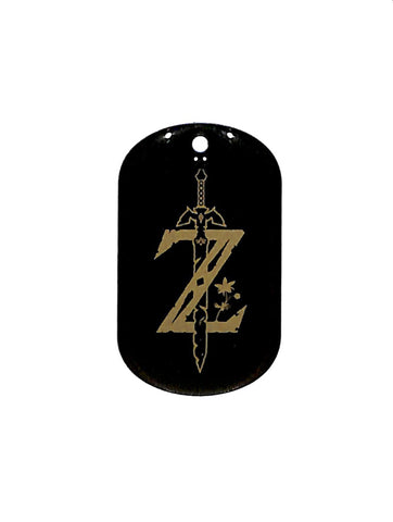 Legend of Zelda Dog Tag - 23 Sword Logo (Fun Box Exclusive) Breath of the Wild Enterplay 2017 Dog Tag (Sword Logo) - Cherden's Doujinshi Shop - 1