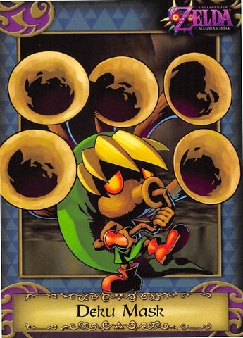 Legend of Zelda Trading Card - 28 Deku Mask (Majora's Mask) (Deku Mask) - Cherden's Doujinshi Shop - 1