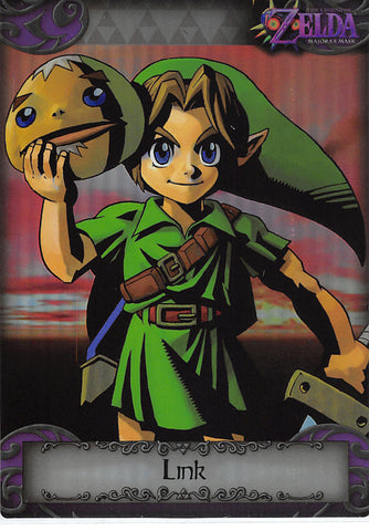 Legend of Zelda Trading Card - 92 Parallel Silver FOIL Link (Majora's Mask) (Link)