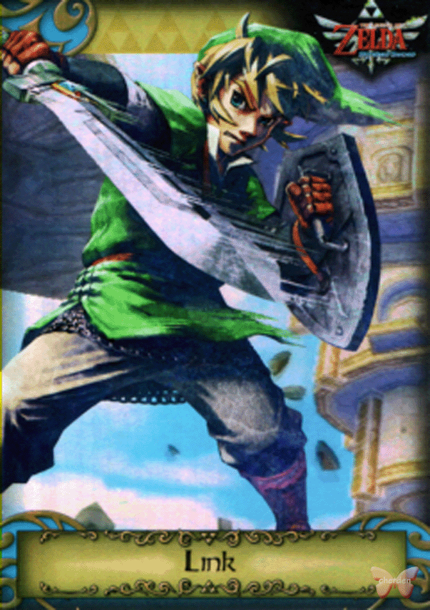 Legend of Zelda Trading Card - G1 GOLD FOIL Link (Skyward Sword) (Link)
