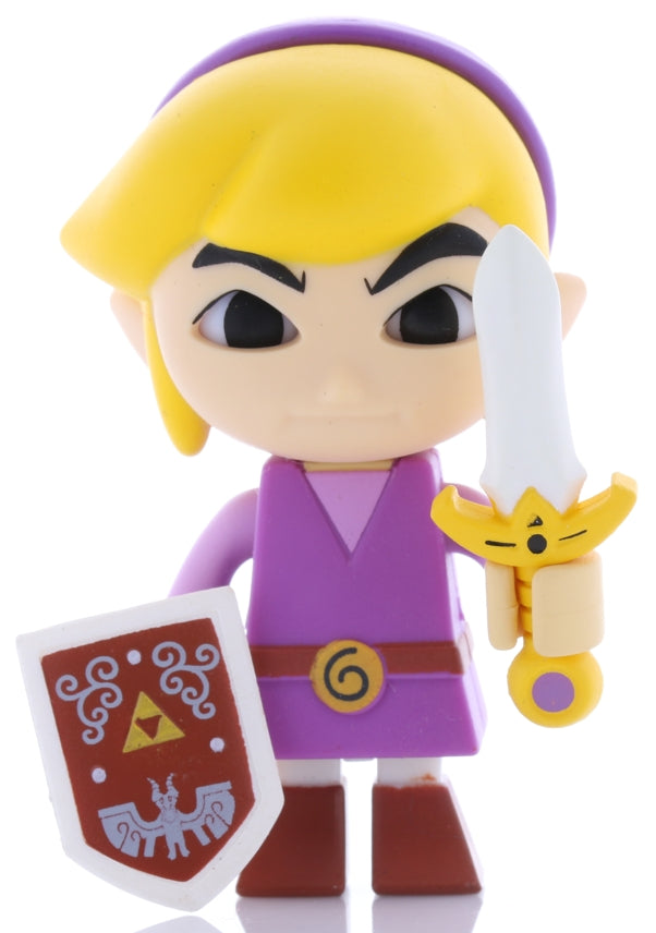 Legend of Zelda Figurine - TOMY 2018 Four Swords Adventures Purple Link Mini Gashapon Figure Expression B (Link (Legend of Zelda)) - Cherden's Doujinshi Shop - 1