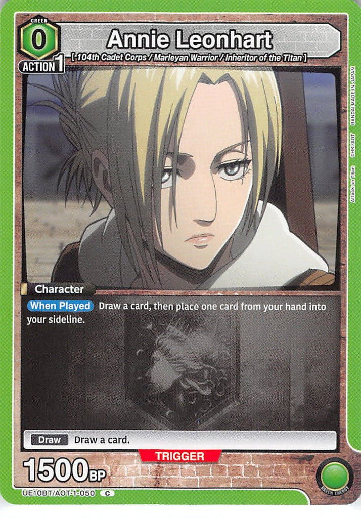 Attack on Titan Trading Card - UE10BT/AOT-1-050 C Union Arena Annie Leonhart (Annie Leonhart) - Cherden's Doujinshi Shop - 1