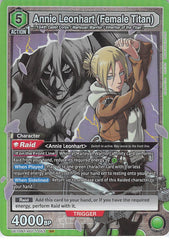Attack on Titan Trading Card - UE10BT/AOT-1-053 SR Union Arena (FOIL) Annie Leonhart (Female Titan) (Annie Leonhart) - Cherden's Doujinshi Shop - 1