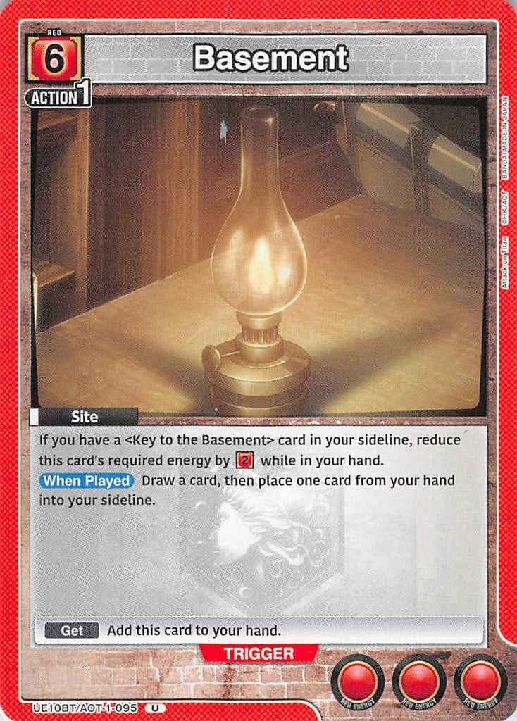 Attack on Titan Trading Card - UE10BT/AOT-1-095 U Union Arena Basement (Basement) - Cherden's Doujinshi Shop - 1