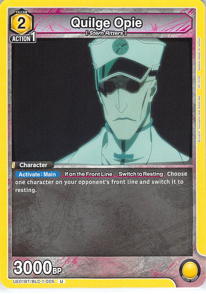 Bleach Trading Card - UE01BT/BLC-1-005 U Union Arena Quilge Opie (Quilge Opie) - Cherden's Doujinshi Shop - 1