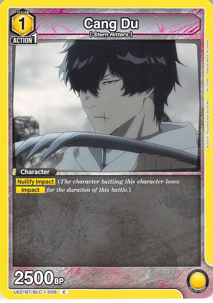 Bleach Trading Card - UE01BT/BLC-1-008 C Union Arena Cang Du (Cang Du) - Cherden's Doujinshi Shop - 1