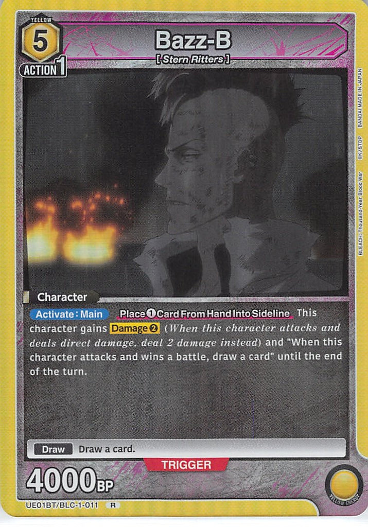 Bleach Trading Card - UE01BT/BLC-1-011 R Union Arena (FOIL) Bazz-B (Bazz-B) - Cherden's Doujinshi Shop - 1