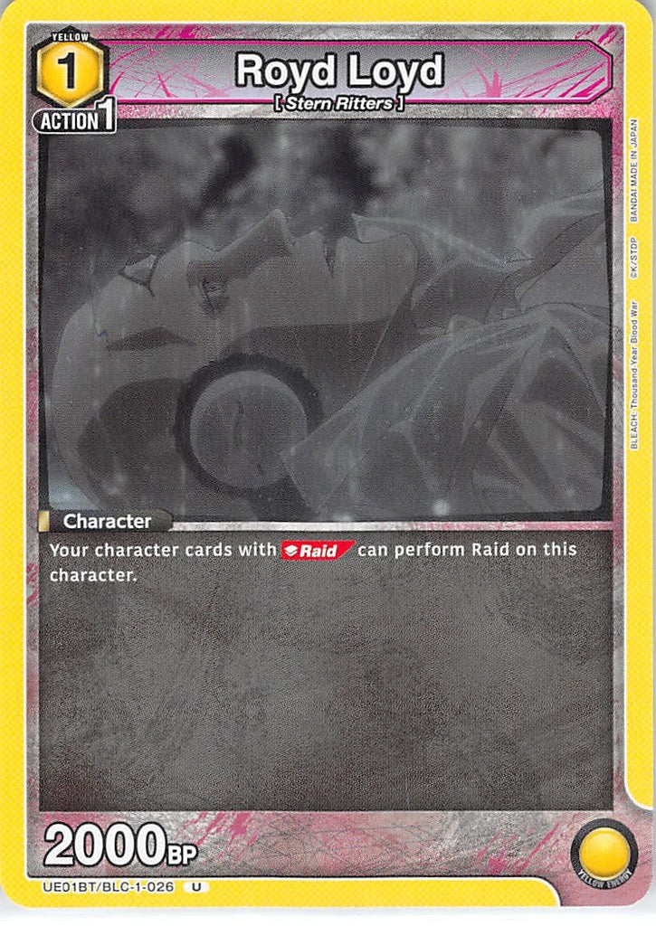 Bleach Trading Card - UE01BT/BLC-1-026 U Union Arena Royd Loyd (Royd Lloyd) - Cherden's Doujinshi Shop - 1