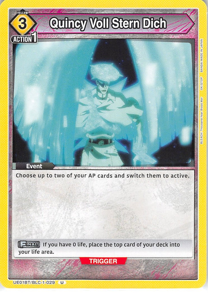 Bleach Trading Card - UE01BT/BLC-1-029 U Union Arena Quincy Voll Stern Dich (Quincy: Vollstandig) - Cherden's Doujinshi Shop - 1