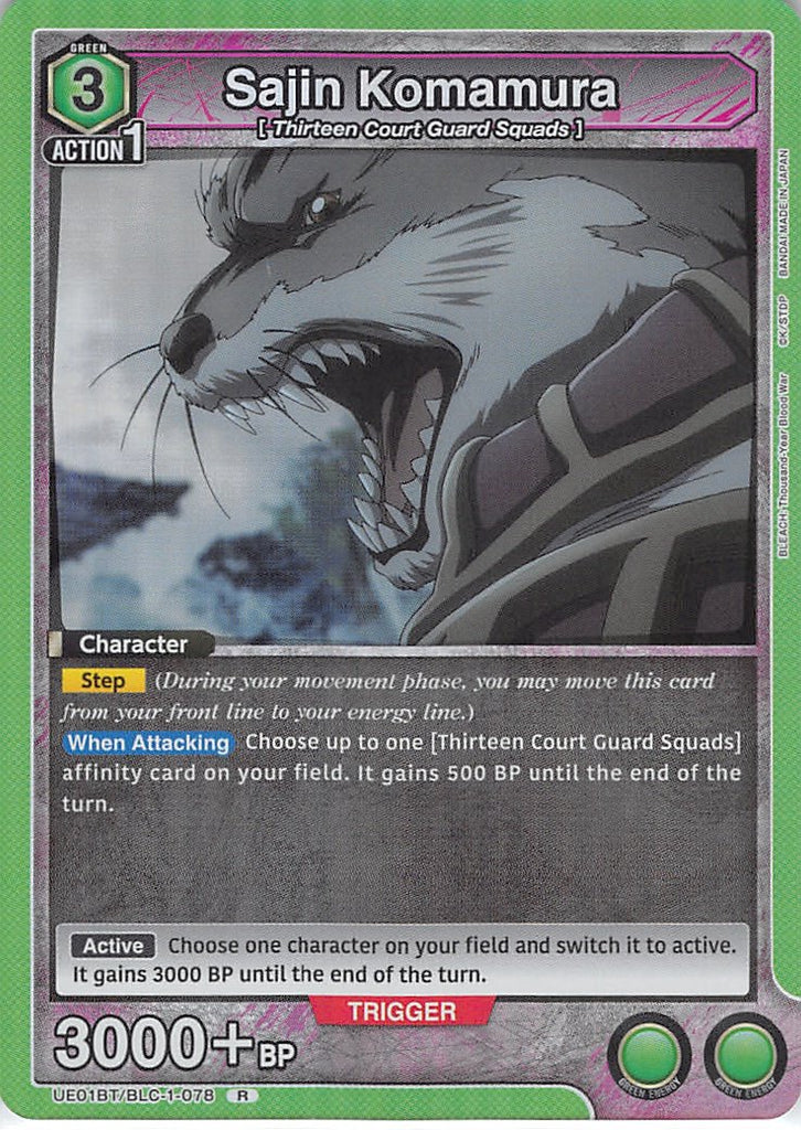 Bleach Trading Card - UE01BT/BLC-1-078 R Union Arena (FOIL) Sajin Komamura (Sajin Komamura) - Cherden's Doujinshi Shop - 1