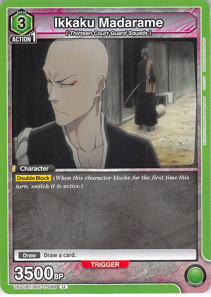 Bleach Trading Card - UE01BT/BLC-1-088 U Union Arena Ikkaku Madarame (Ikkaku Madarame) - Cherden's Doujinshi Shop - 1