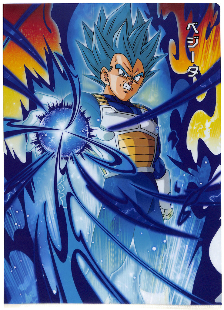 Dragon Ball Z Clear File - Ichiban Kuji Super Dragonball Heroes 4th Mission Prize G A4 Clear File Vegeta Super Saiyan Blue (Vegeta) - Cherden's Doujinshi Shop - 1