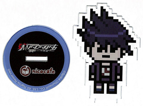 Danganronpa Figurine - Nicocafe Special Drink Set Bonus Acrylic Stand Kaito Momota Pixel (Kaito Momota) - Cherden's Doujinshi Shop - 1