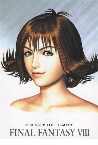 Final Fantasy 8 Trading Card - Carddass Masters Visual Perfect Collection: 31 Special (SILVER FOIL SCRIPT) Selphie Tilmitt (Selphie) - Cherden's Doujinshi Shop - 1