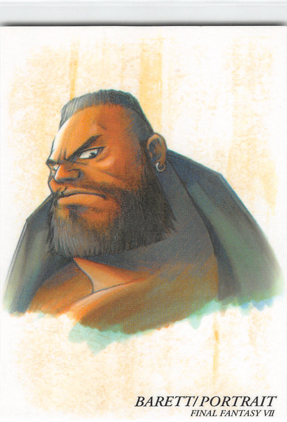 Final Fantasy Art Museum Trading Card - #129 Normal Art Museum Barett / Portrait (Final Fantasy VII) (Barret Wallace) - Cherden's Doujinshi Shop - 1