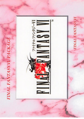 Final Fantasy Art Museum Trading Card - #316 Normal Art Museum Final Fantasy VI Package (Final Fantasy VI) (Final Fantasy VI Package Image) - Cherden's Doujinshi Shop - 1