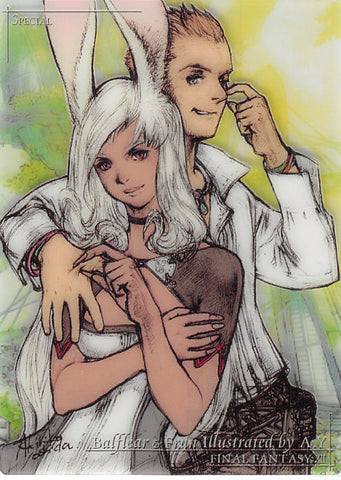 Final Fantasy Art Museum Trading Card - Art Museum Final Fantasy XII Premium Edition: P-026 Special Balthier & Fran Illustrated by A.Y (Balthier) - Cherden's Doujinshi Shop - 1