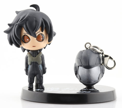 Gundam 00 Figurine - Prop Plus Petit (PPP) 2nd Season Vol. 2 Mini Figure: Setsuna F. Seiei A (Black Pilot Suit Version) (Setsuna F. Seiei) - Cherden's Doujinshi Shop - 1