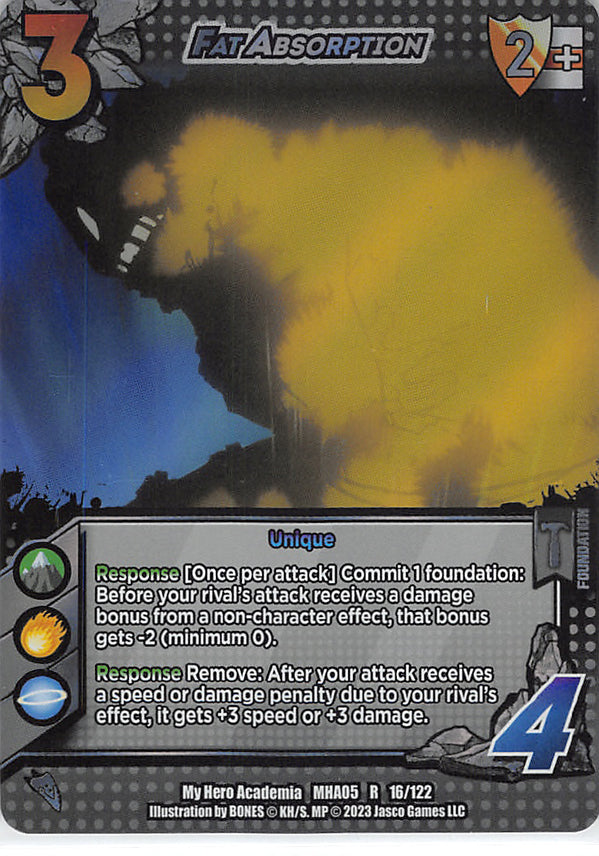 My Hero Academia Trading Card - MHA05 16/122 R UniVersus (FOIL) Fat Absorption (Taishiro Toyomitsu) - Cherden's Doujinshi Shop - 1