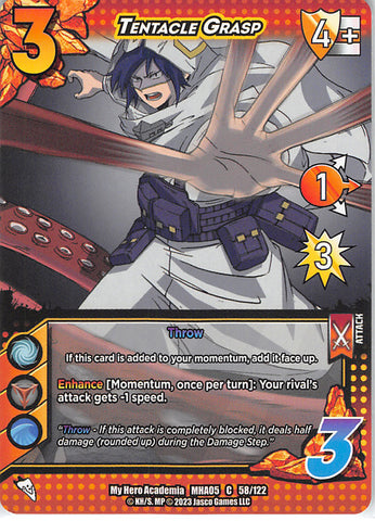 My Hero Academia Trading Card - MHA05 58/122 C UniVersus Tentacle Grasp (Tamaki Amajiki) - Cherden's Doujinshi Shop - 1