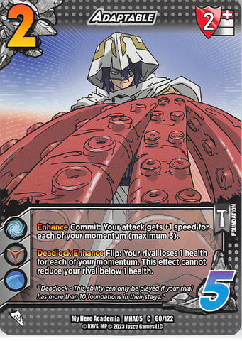 My Hero Academia Trading Card - MHA05 60/122 C UniVersus Adaptable (Tamaki Amajiki) - Cherden's Doujinshi Shop - 1