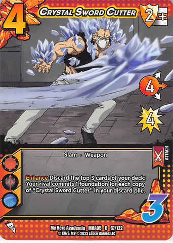My Hero Academia Trading Card - MHA05 67/122 C UniVersus Crystal Sword Cutter (Yu Hojo) - Cherden's Doujinshi Shop - 1